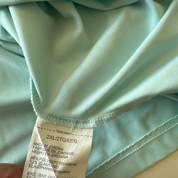 Under Armour x La Paloma GC Mint Green Loose Fit Golf Polo Mens 2XL Stretch - Picture 8 of 8